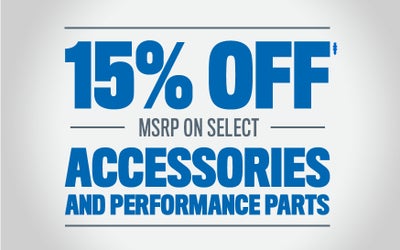 15% Off Accessories and Performance Parts