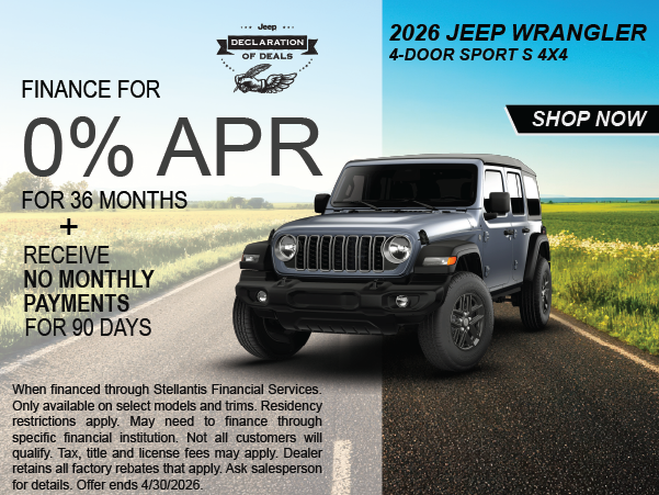 2026 Jeep Wrangler Sport S 