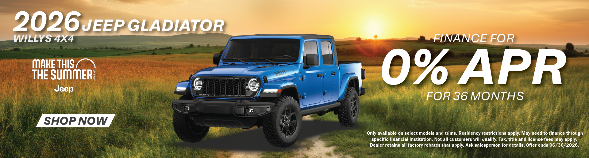 2026 Jeep Gladiator Willys