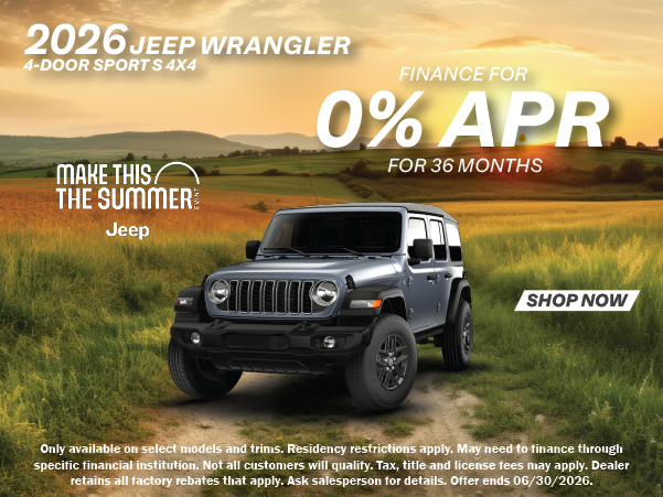 2026 Jeep Wrangler Sport S 