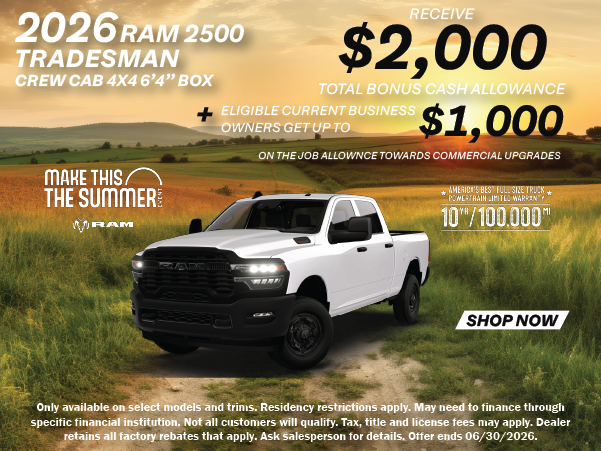 2026 Ram 2500 Tradesman
