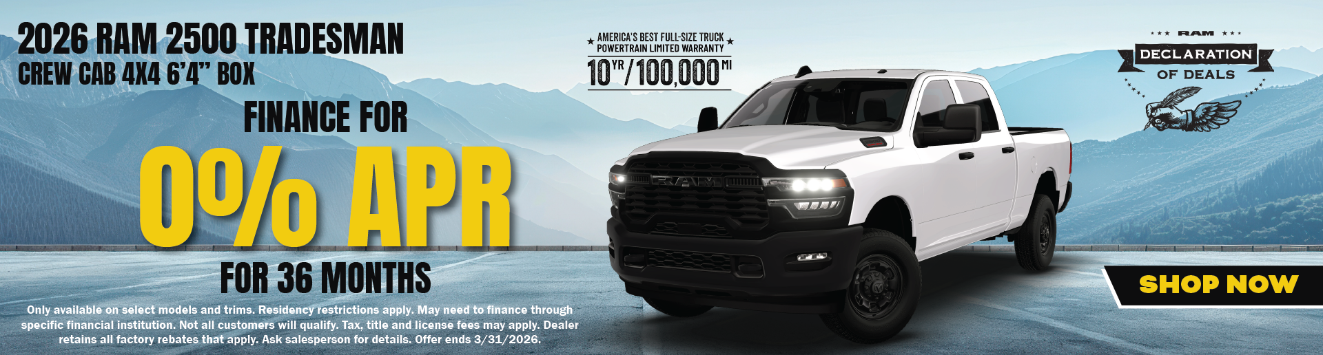 2026 Ram 2500 Tradesman